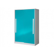 DAVID modrý šatní skříň 12 DAVID modrý šatní skříň 12