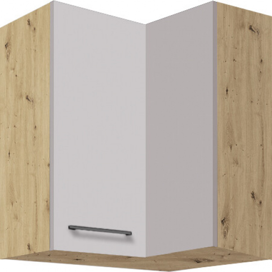 AMANDA latte horní skříňka 54G rohová