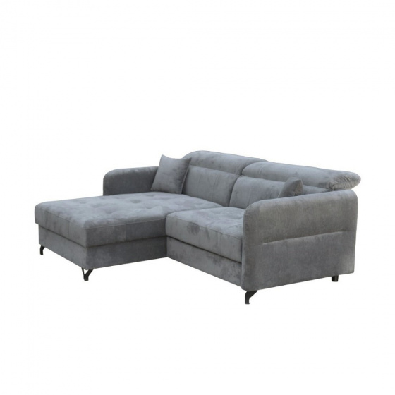 Rohová sedací souprava LOLA tmavě šedá