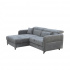 Rohová sedací souprava LOLA tmavě šedá