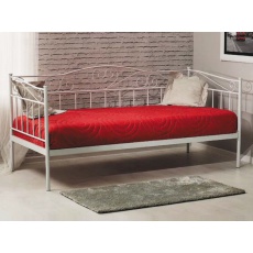 Kovová postel 90x200cm AMAL, bílá