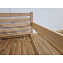 Postel 90x200cm z masivu včetně roštu