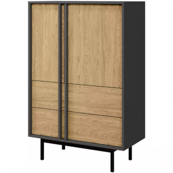 ALSY dub 5 vysoká komoda