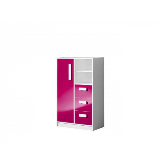 DAVID růžový komoda 5