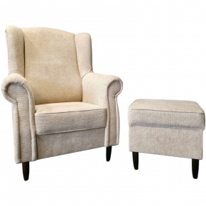 Křeslo ušák MELISA béžová