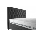 Postel KERSTIN, 180x200cm, černá