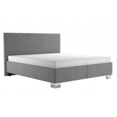 Postel SYLVA 180x200cm, šedá, matrace NELLY plus Postel SYLVA 180x200cm, šedá, matrace NELLY plus