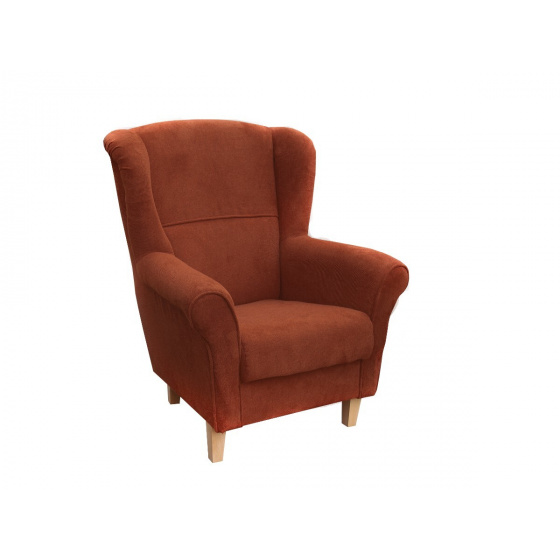 Křeslo ušák TRISTAN terracota