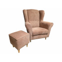 Křeslo ušák ANABEL béžová