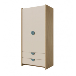 LEXI modrá šatní skříň 2