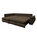 Rohová sedací souprava LINA, hnědá