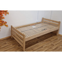 Postel z bukového masivu 90x200cm bílá