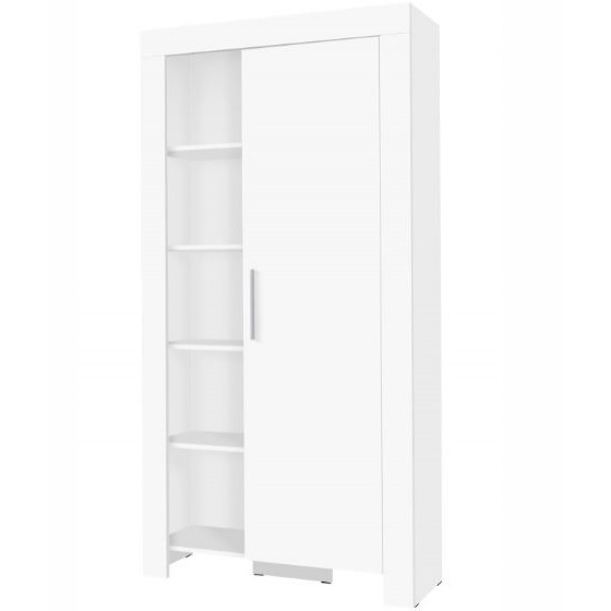 CEZAR bílá, skříň policová CZ 4