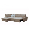 Rohová sedací souprava RAMON, světle hnědá