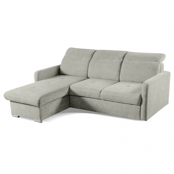 EMPIRIO rohová sedací souprava, univerzální, světle šedá