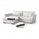 Rohová sedací souprava ANETA bílá