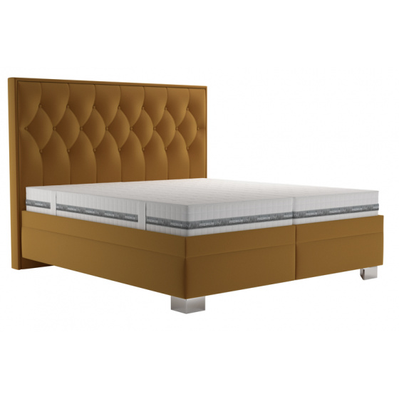 Postel KERSTIN, 180x200cm, žlutá