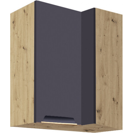 NORA blue horní skříňka 45G  rohová pravá