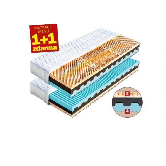 Matrace pěnová NINA 1+1 zdarma