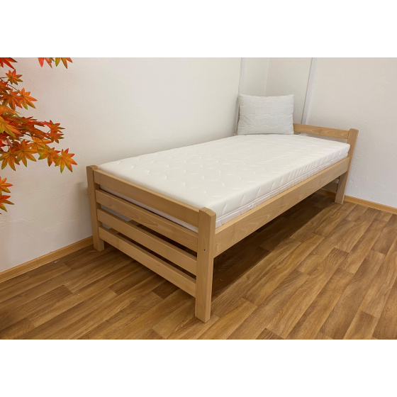 Postel z bukového masivu 90x200cm 