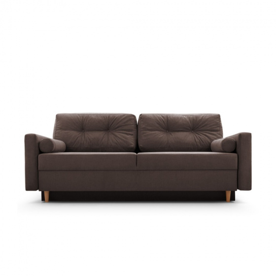 Rozkládací pohovka PALEO tmavě hnědá