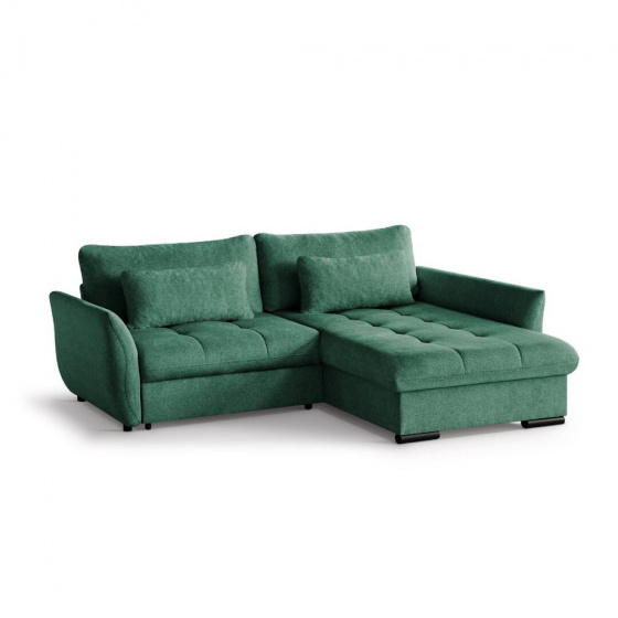 Rohová sedací souprava ANETA zelená
