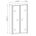 Šatní skříň MAXIM bílá
