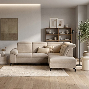 CARMELO sedací souprava, levá, smetanová Misterio 07