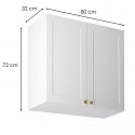 LINEA white horní skříňka G80