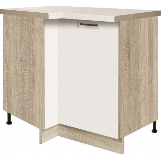 OLIVIA white spodní skříňka 14D rohová pravá 