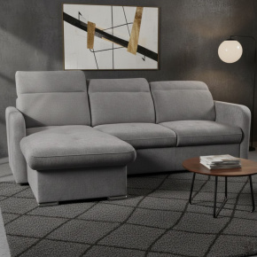 EMPIRIO rohová sedací souprava, univerzální, šedá