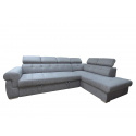ATLANTA rohová sedací souprava, šedá, levá