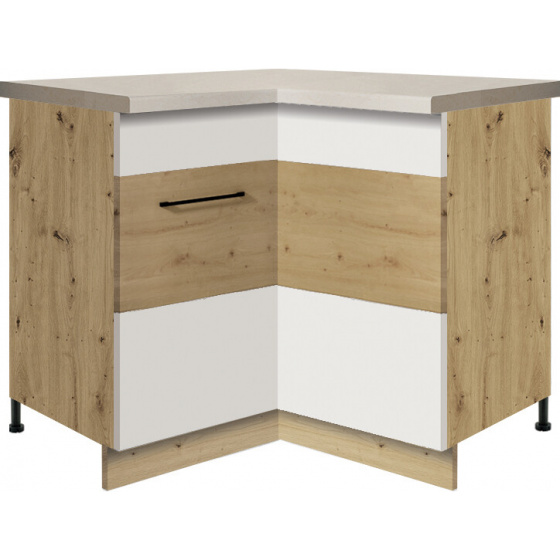 AMANDA white spodní skříňka 16D rohová 