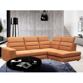 Rohová sedací souprava OLIVIE, skořicová