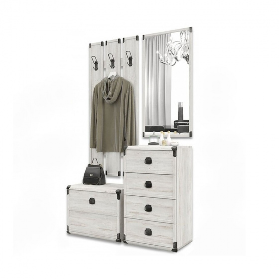 INDIANA borovice bílá předsíňová stěna