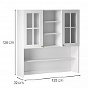 LINEA white stojící kredenc K120