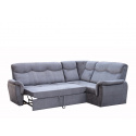 Rohová sedací souprava NAIROBI, tmavě šedá