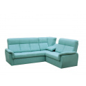 Rohová sedací souprava PLATON MINI, světle zelená