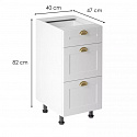 LINEA white spodní skříňka D40S4