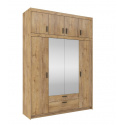 Šatní skříň SALEM 4D, dub lefkas