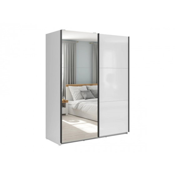 TETRIX bílá šatní skříň SZF/153/M