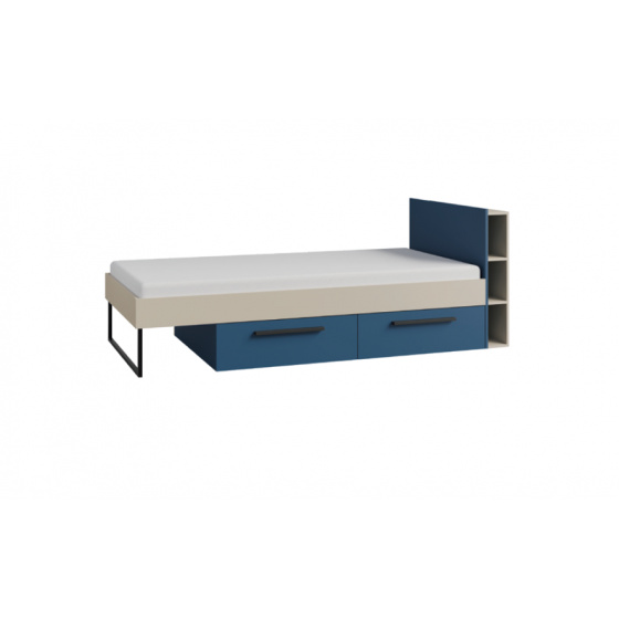 LORIN modrá 11 postel 90x200cm