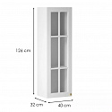 LINEA white horní skříňka W40S
