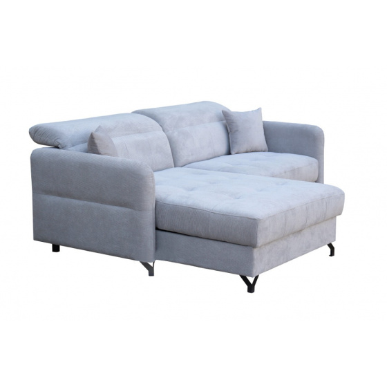 Rohová sedací souprava LOLA světle šedá