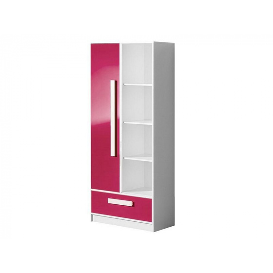 DAVID růžová regál 3