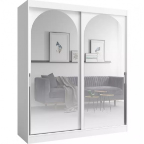 Šatní skříň MODIN 180 bílá se zrcadly Šatní skříň MODIN 180 bílá se zrcadly