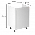 LINEA white spodní skříňka dřezová D60Z P/L