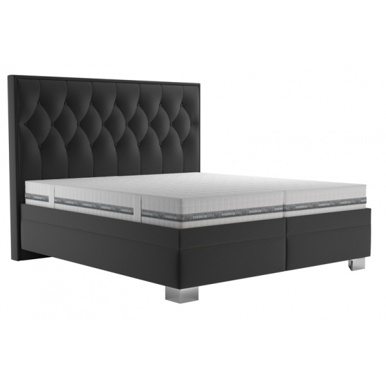 Postel KERSTIN, 180x200cm, černá