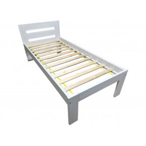 Postel z bukového masivu 90x200cm bílá