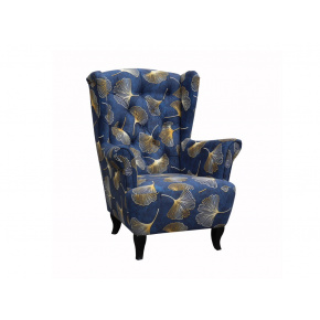 Křeslo ušák LADA modrožlutá